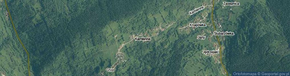 Zdjęcie satelitarne Kamienne ul.